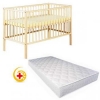 Patut Din Lemn Radek X + Saltea Gryko Kokos Baby Dreams